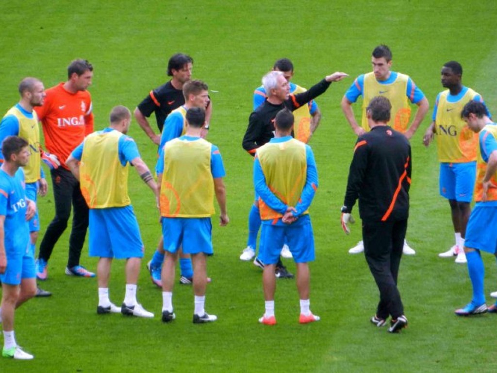 Trening piłkarskiej reprezentacji Holandii w Krakowie -06.06.2012 r.