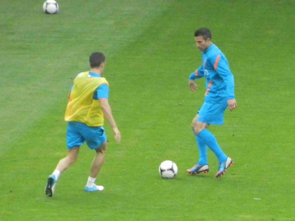 Trening piłkarskiej reprezentacji Holandii w Krakowie -06.06.2012 r.