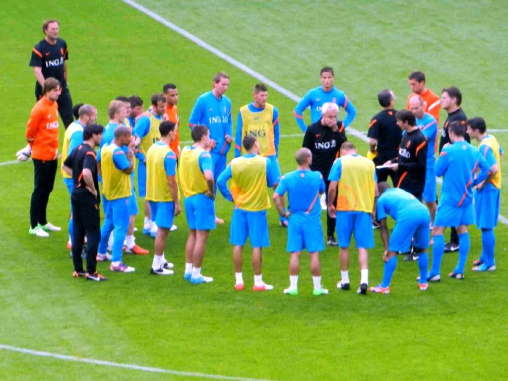 Trening piłkarskiej reprezentacji Holandii w Krakowie -06.06.2012 r.