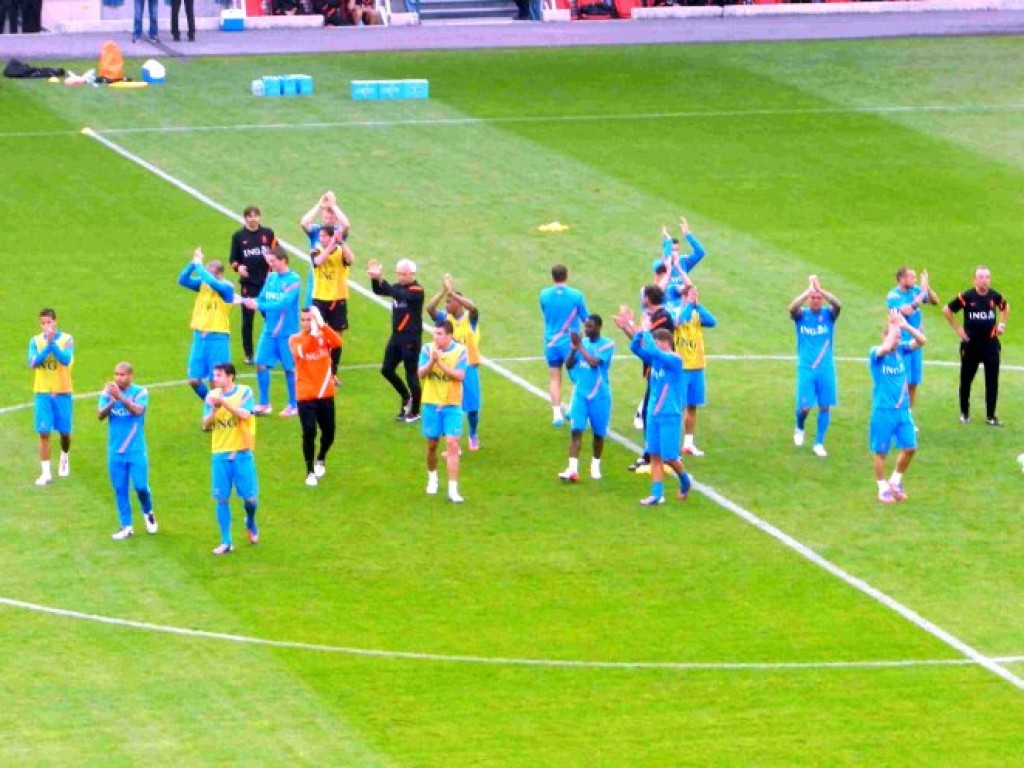 Trening piłkarskiej reprezentacji Holandii w Krakowie -06.06.2012 r.