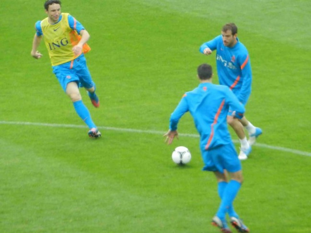 Trening piłkarskiej reprezentacji Holandii w Krakowie -06.06.2012 r.