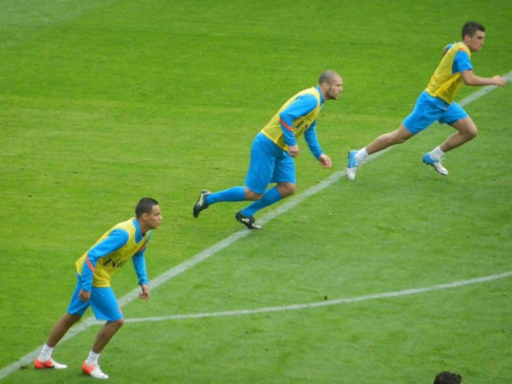 Trening piłkarskiej reprezentacji Holandii w Krakowie -06.06.2012 r.
