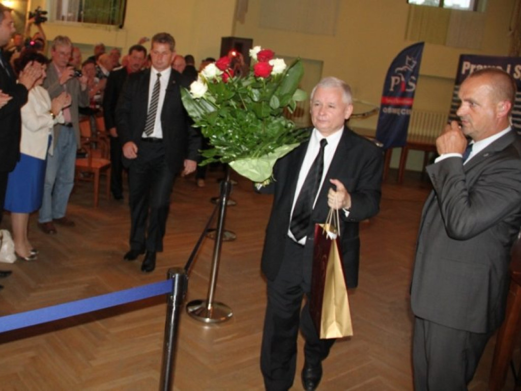 CHRZANÓW. Tłumy na spotkaniu z Kaczyńskim