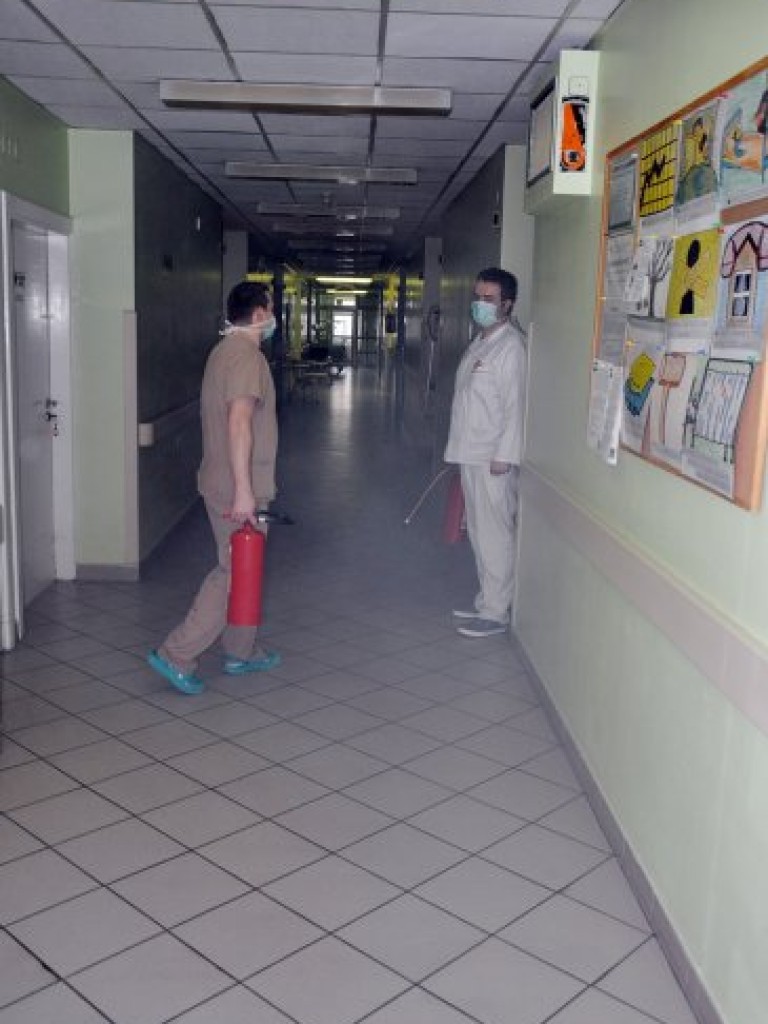 Ćwiczenia pożarnicze w Szpitalu Powiatowym w Chrzanowie – 20.11.2012
