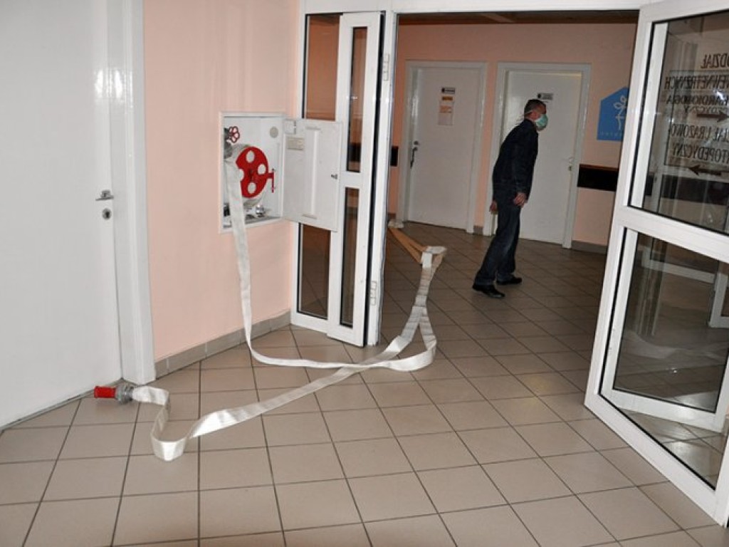 Ćwiczenia pożarnicze w Szpitalu Powiatowym w Chrzanowie – 20.11.2012
