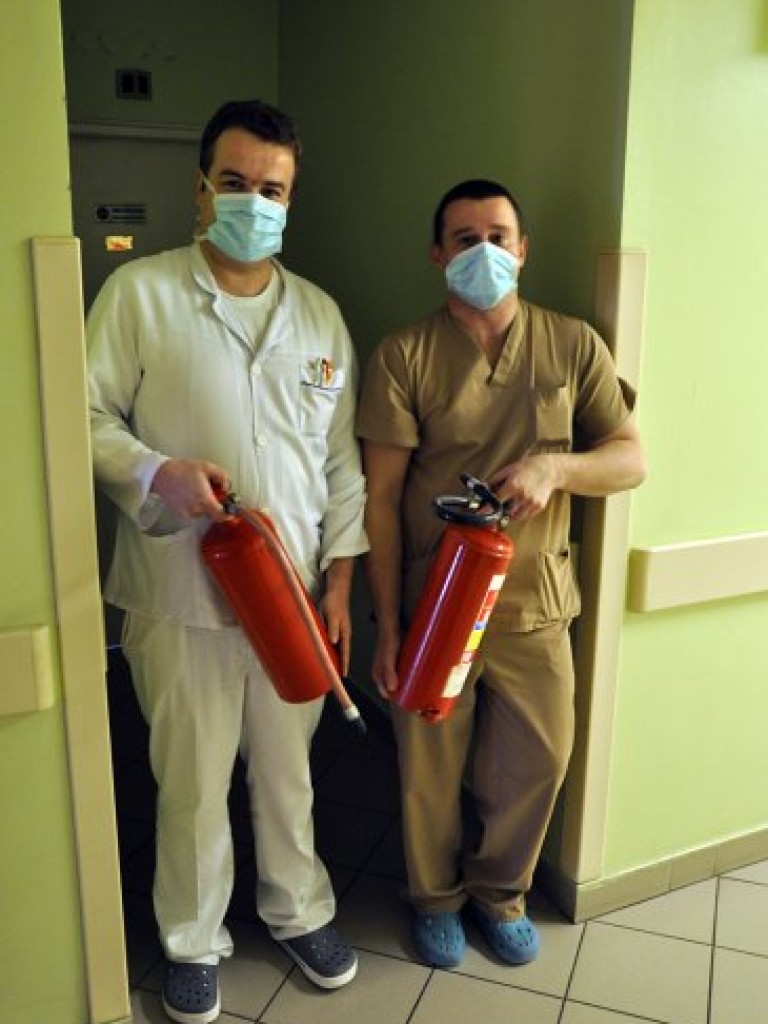 Ćwiczenia pożarnicze w Szpitalu Powiatowym w Chrzanowie – 20.11.2012