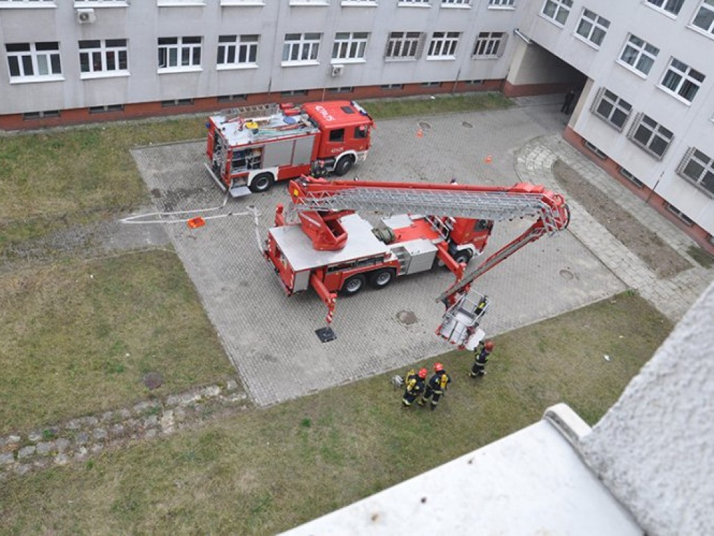 Ćwiczenia pożarnicze w Szpitalu Powiatowym w Chrzanowie – 20.11.2012