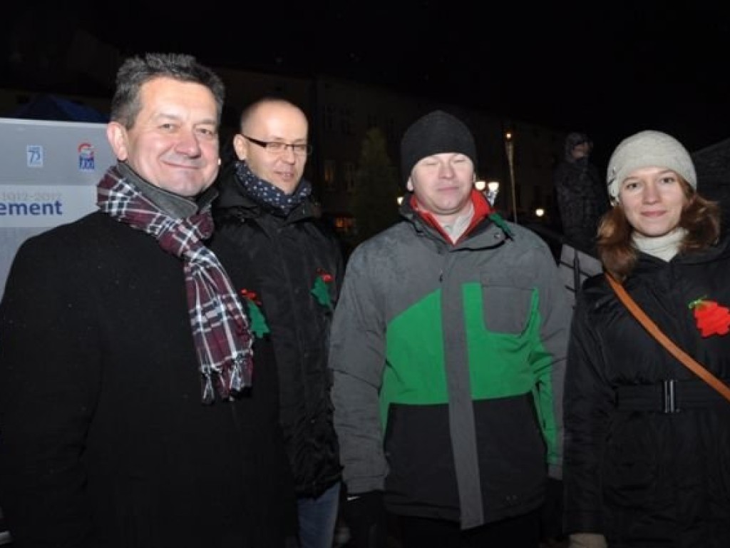 Wigilia na trzebińskim Rynku 15.12.2012