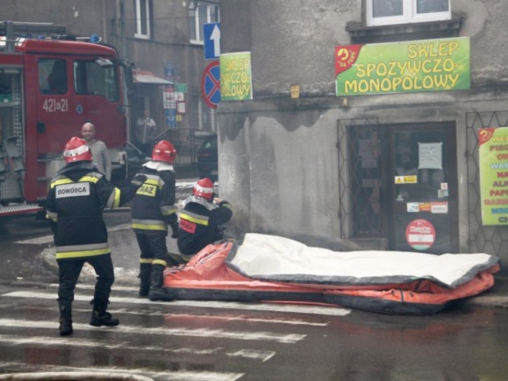 Pożar kamienicy przy ul. 3 Maja w Chrzanowie - 10.01.2013 r.