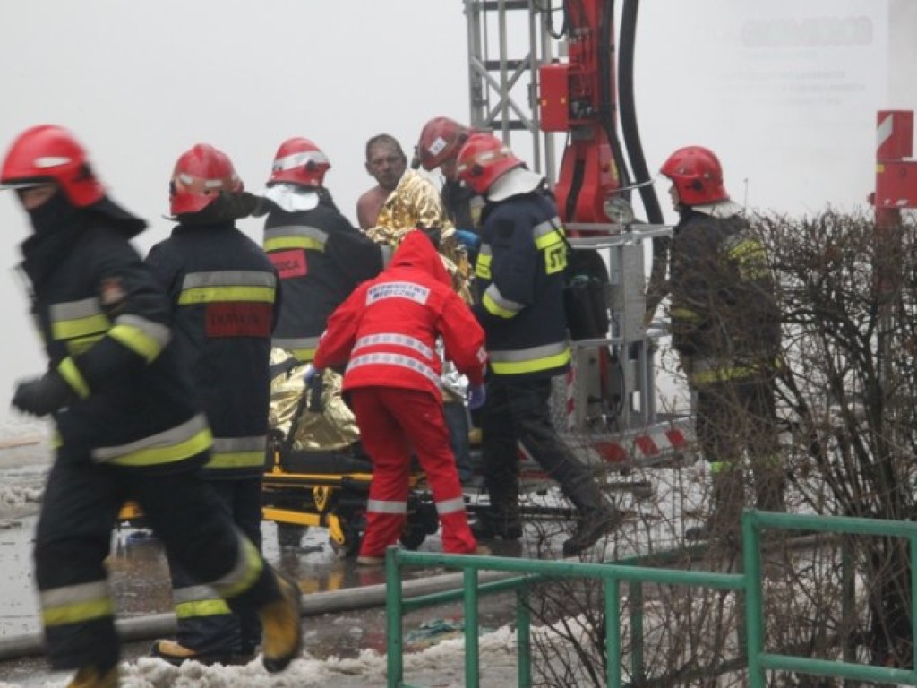 Pożar kamienicy przy ul. 3 Maja w Chrzanowie - 10.01.2013 r.