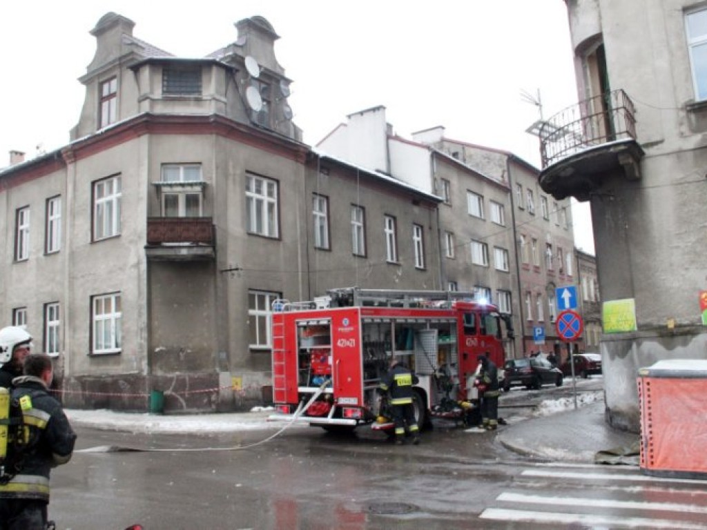 Pożar kamienicy przy ul. 3 Maja w Chrzanowie - 10.01.2013 r.