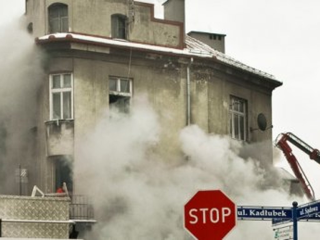 Pożar kamienicy przy ul. 3 Maja w Chrzanowie - 10.01.2013 r.