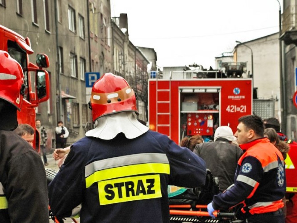 Pożar kamienicy przy ul. 3 Maja w Chrzanowie - 10.01.2013 r.
