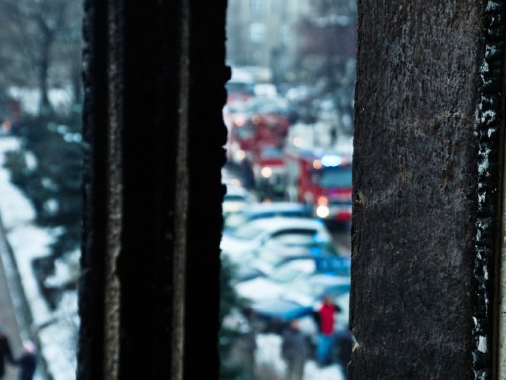 Pożar kamienicy przy ul. 3 Maja w Chrzanowie - 10.01.2013 r.