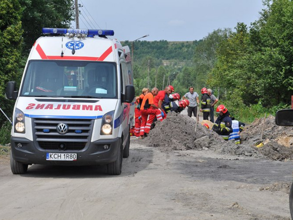 TRZEBINIA. Tragedia na budowie