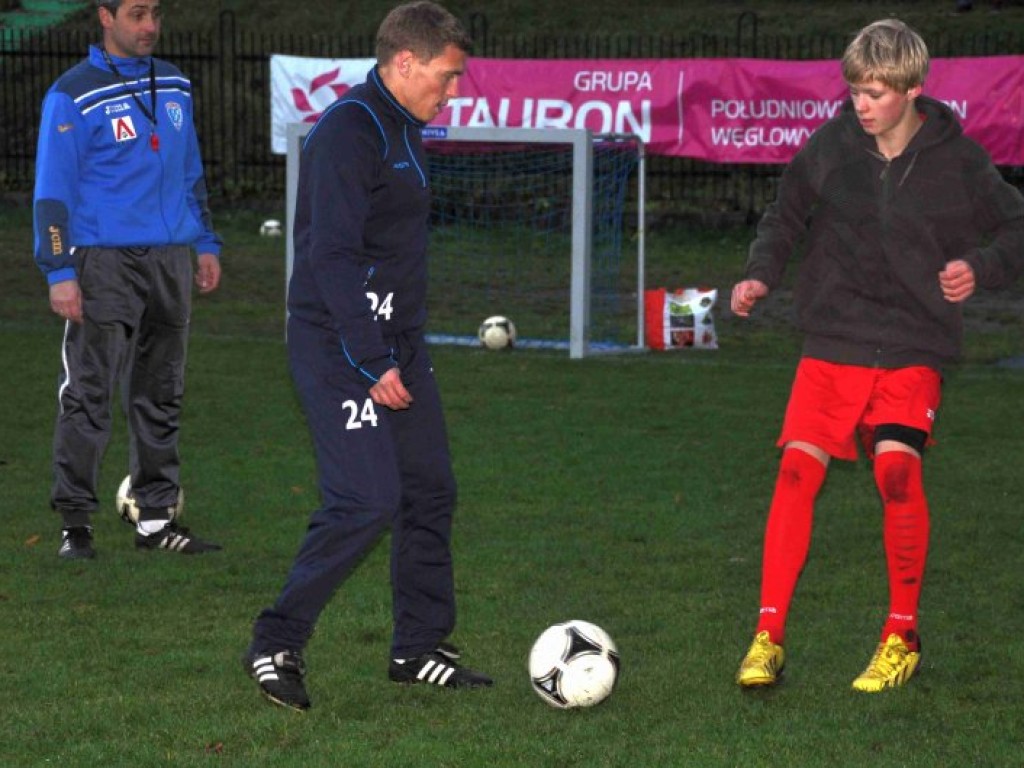 Trening Macieja Iwańskiego z zawodnikami Górnika Libiąż - 6.11.2013 r.