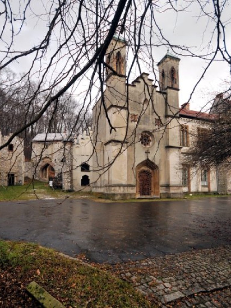 Pałac w Młoszowej widziany inaczej - grudzień 2013 r.