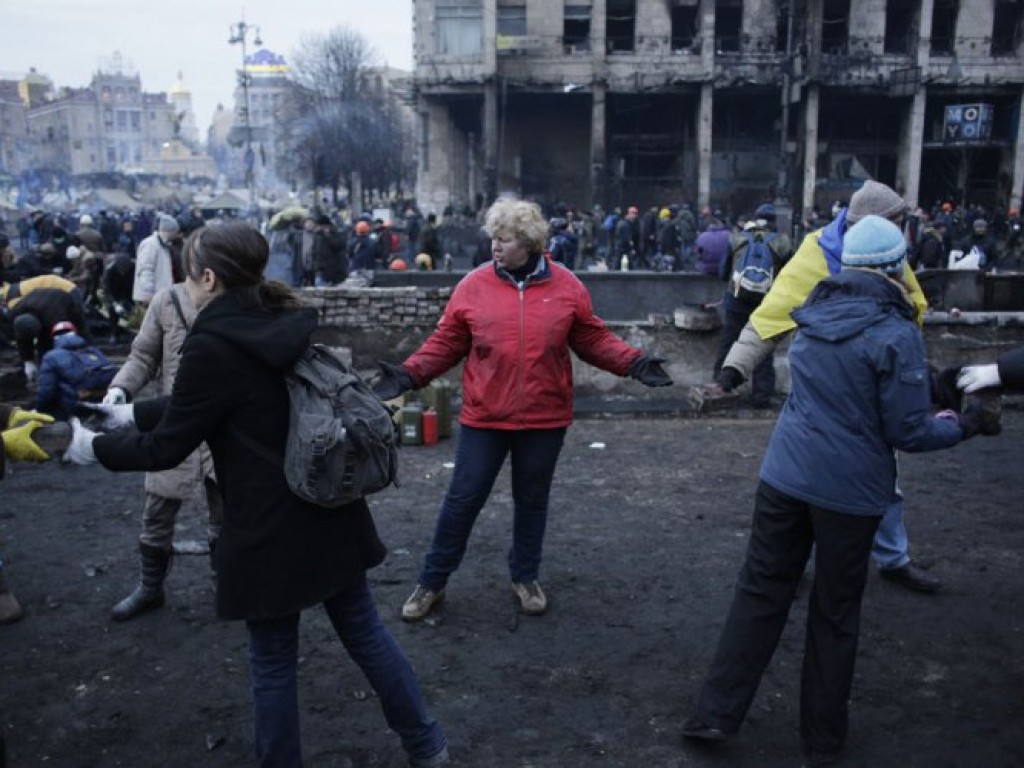 Obrońcy Majdanu i krwawy czwartek - 20.02.2014 r. - w Kijowie