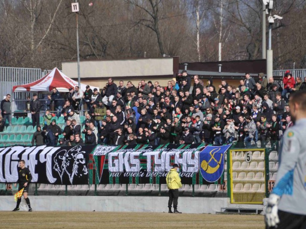 Mecz I ligi GKS Tychy - Arka Gdynia - 09.03.2014 r.
