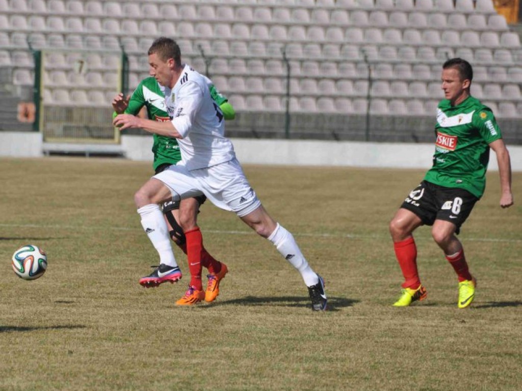 Mecz I ligi GKS Tychy - Arka Gdynia - 09.03.2014 r.