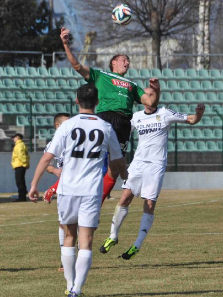 Mecz I ligi GKS Tychy - Arka Gdynia - 09.03.2014 r.