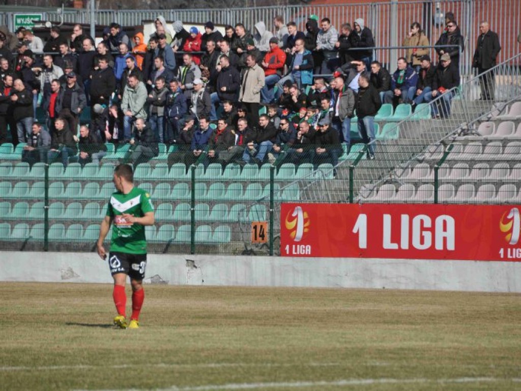 Mecz I ligi GKS Tychy - Arka Gdynia - 09.03.2014 r.