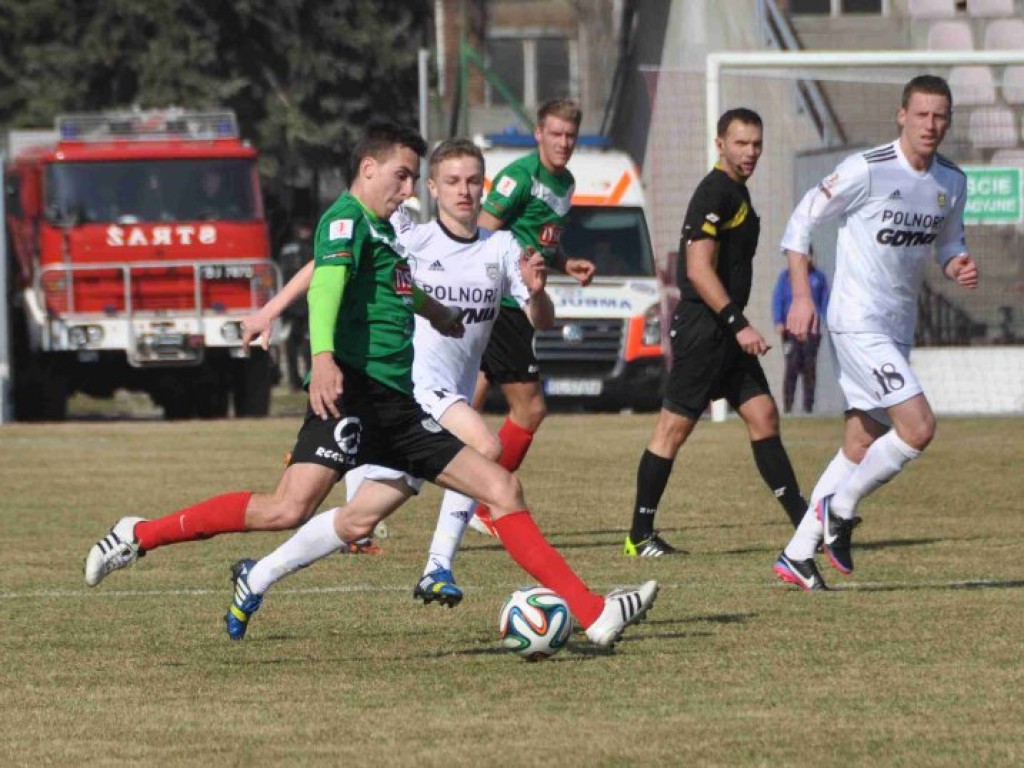 Mecz I ligi GKS Tychy - Arka Gdynia - 09.03.2014 r.