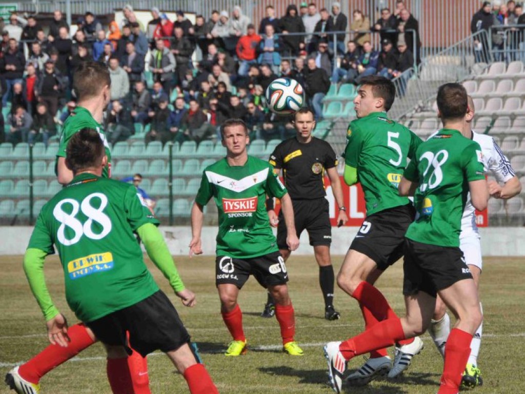 Mecz I ligi GKS Tychy - Arka Gdynia - 09.03.2014 r.