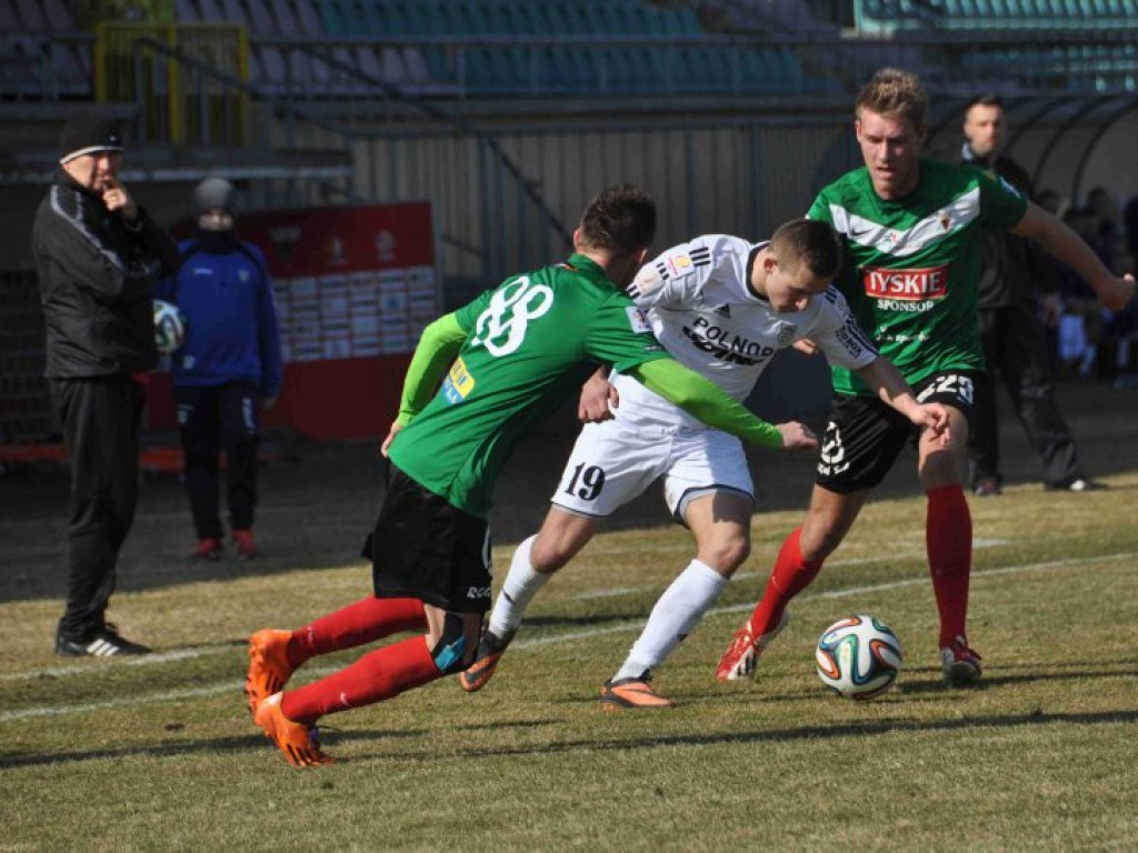 Mecz I ligi GKS Tychy - Arka Gdynia - 09.03.2014 r.