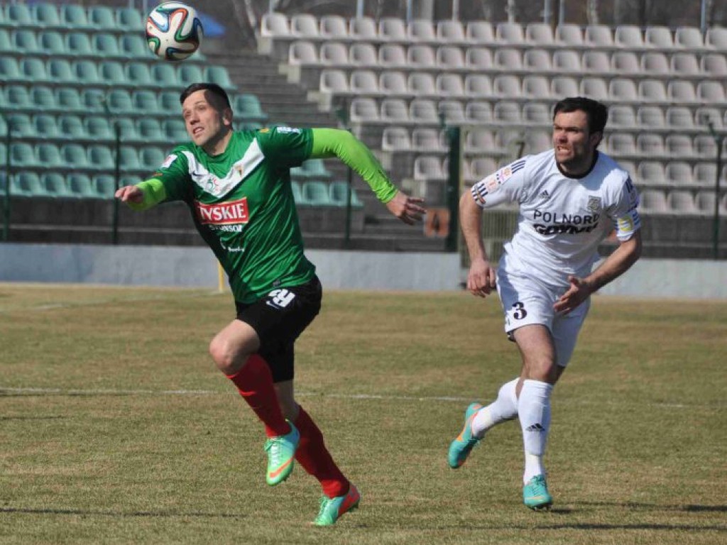 Mecz I ligi GKS Tychy - Arka Gdynia - 09.03.2014 r.