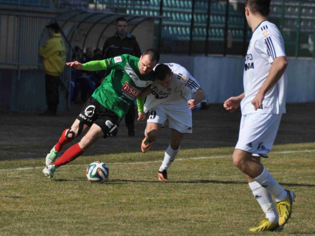 Mecz I ligi GKS Tychy - Arka Gdynia - 09.03.2014 r.
