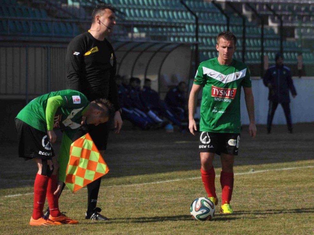 Mecz I ligi GKS Tychy - Arka Gdynia - 09.03.2014 r.