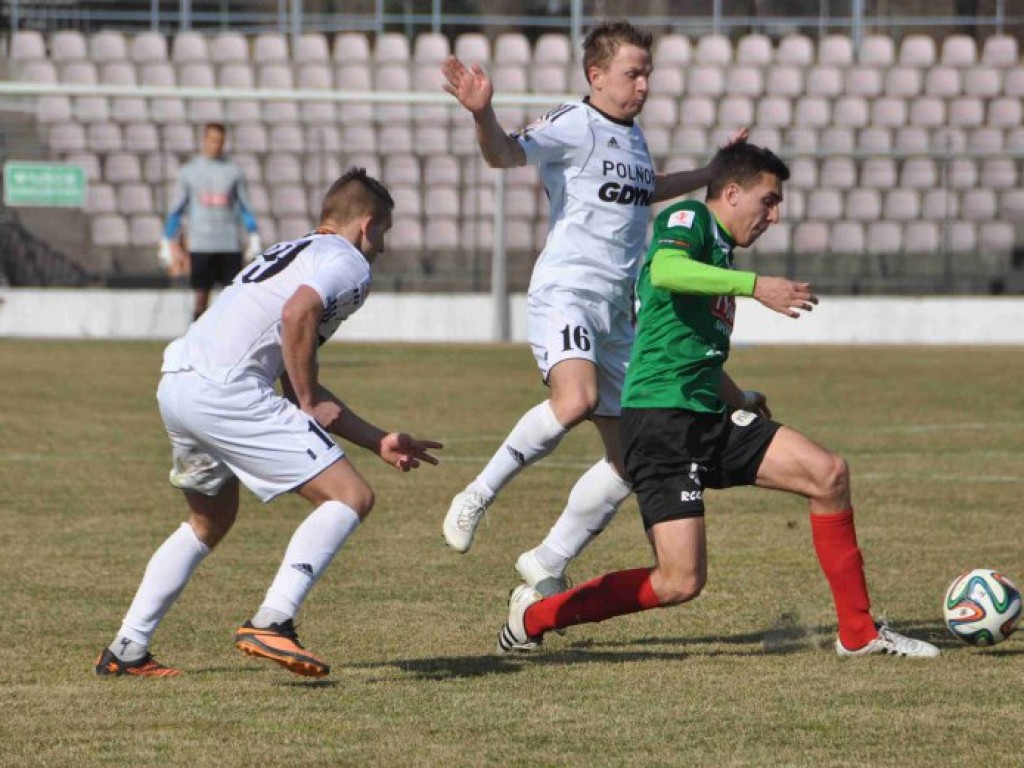 Mecz I ligi GKS Tychy - Arka Gdynia - 09.03.2014 r.