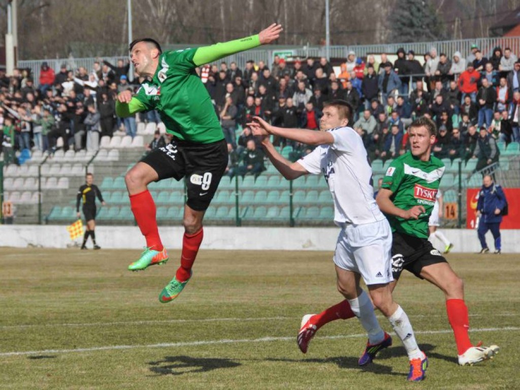 Mecz I ligi GKS Tychy - Arka Gdynia - 09.03.2014 r.