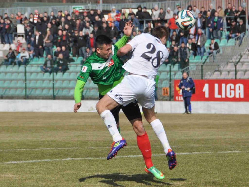 Mecz I ligi GKS Tychy - Arka Gdynia - 09.03.2014 r.