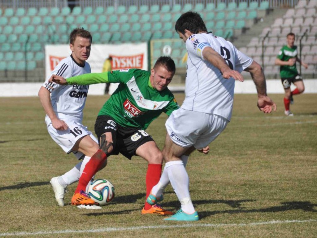 Mecz I ligi GKS Tychy - Arka Gdynia - 09.03.2014 r.