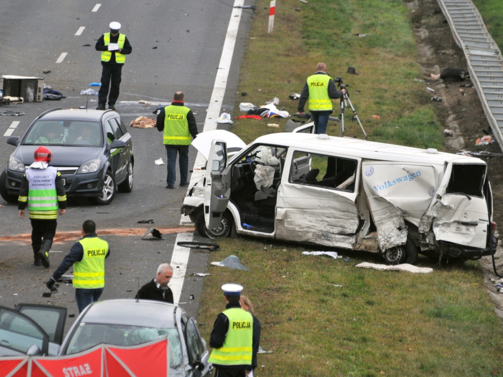 Karambol na autostradzie A4 - 7.11.2014