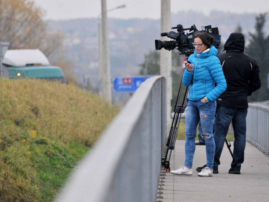 Karambol na autostradzie A4 - 7.11.2014