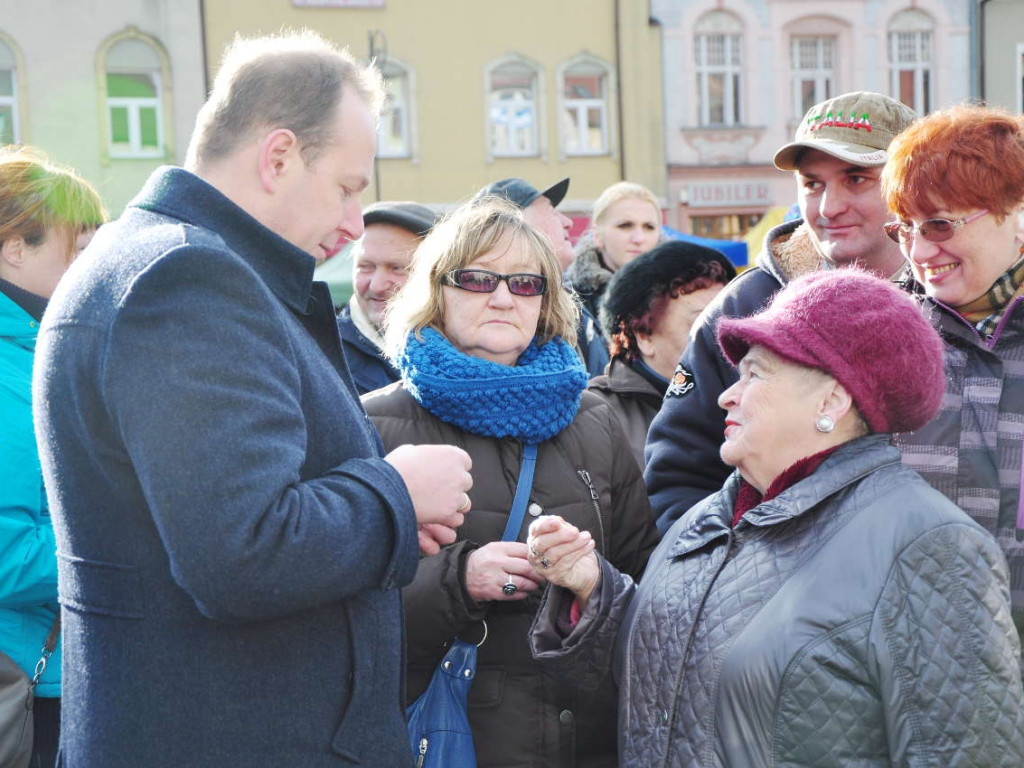 Wigilie na rynku w Chrzanowie i Trzebini