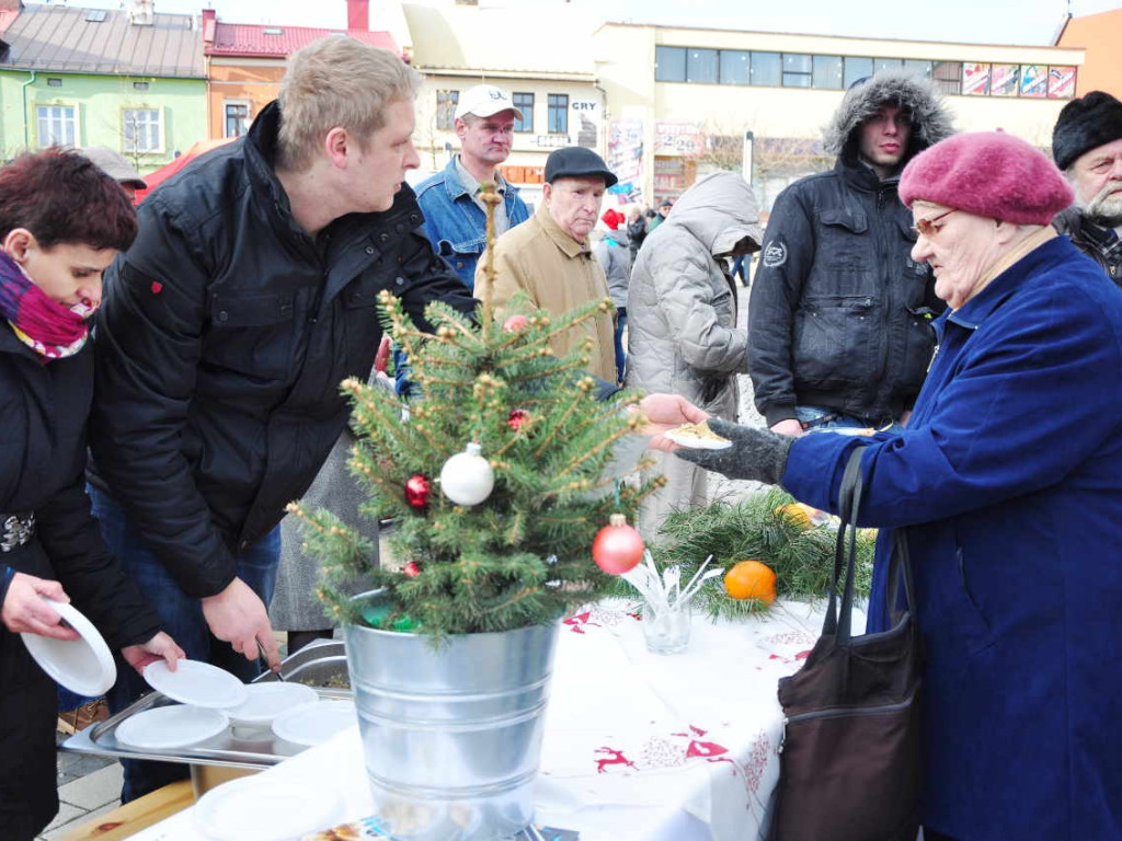 Wigilie na rynku w Chrzanowie i Trzebini