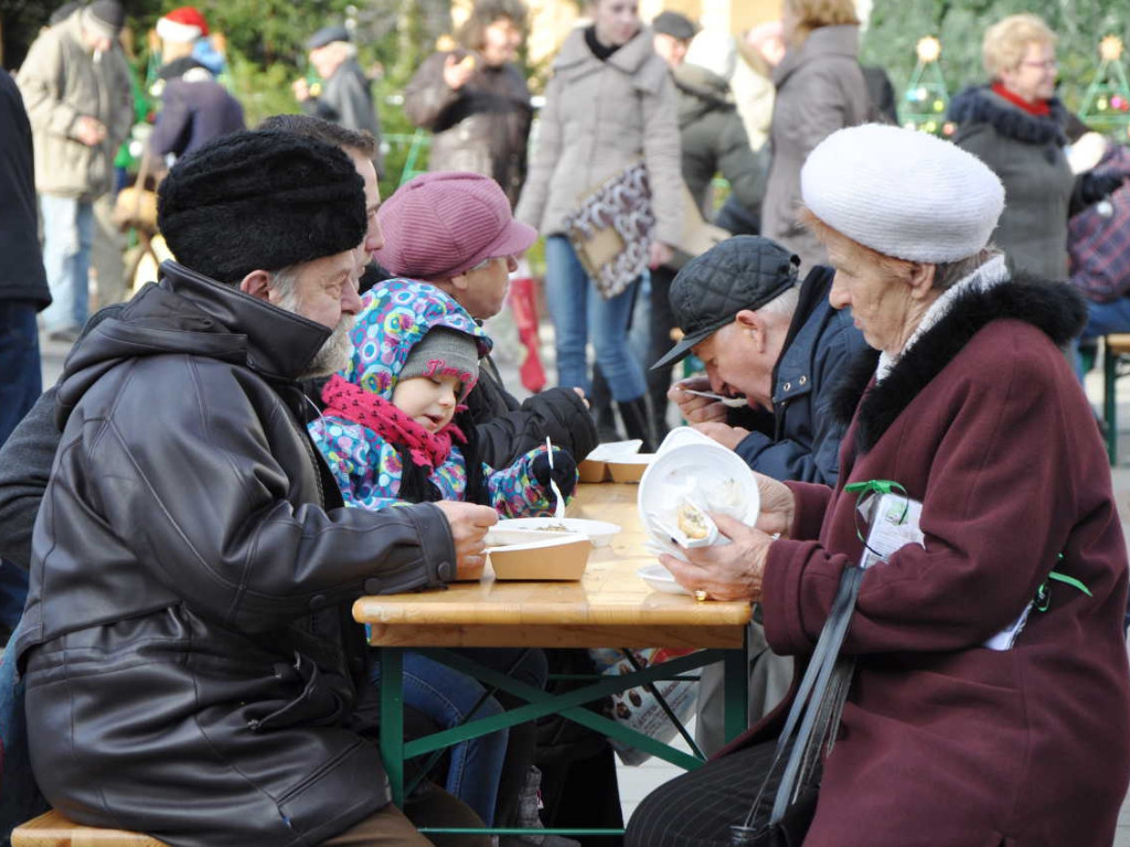 Wigilie na rynku w Chrzanowie i Trzebini