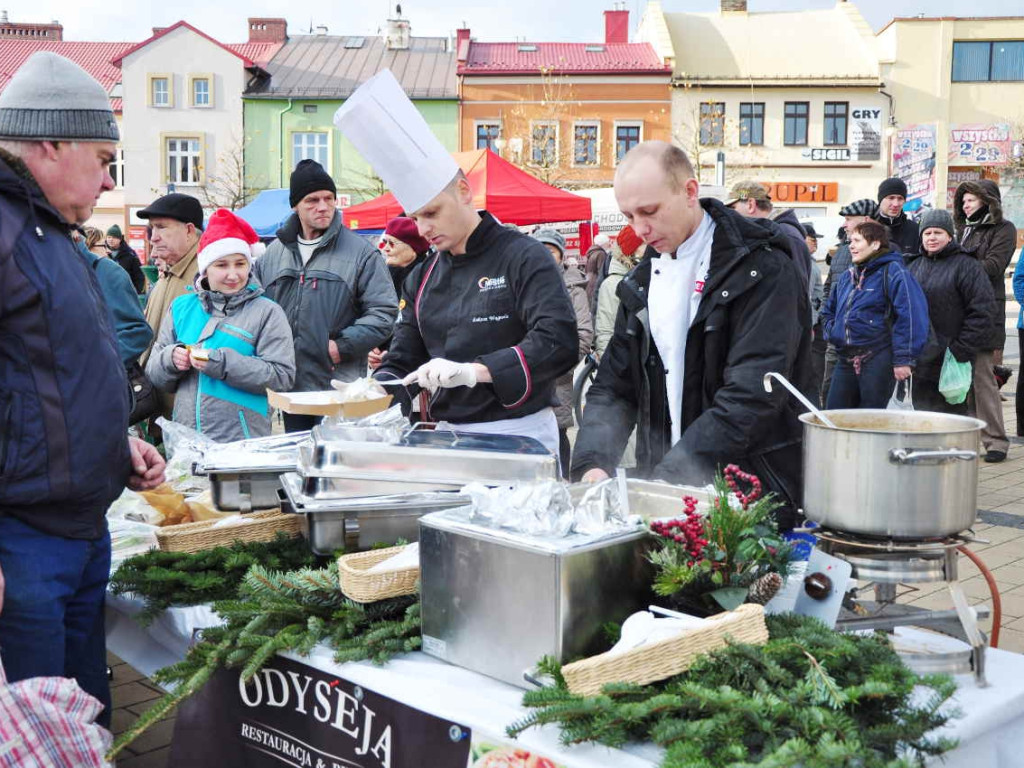 Wigilie na rynku w Chrzanowie i Trzebini
