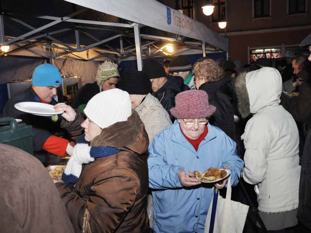 Wigilie na rynku w Chrzanowie i Trzebini