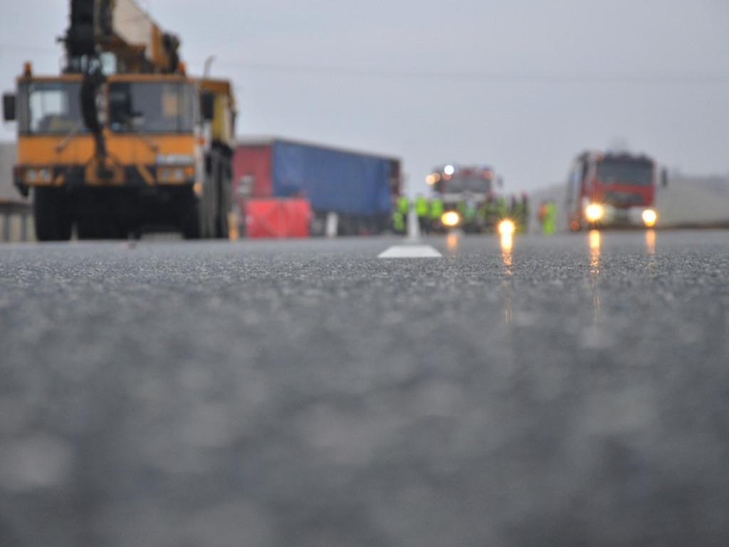 Wypadek na autostradzie A4 - 21.01.2015