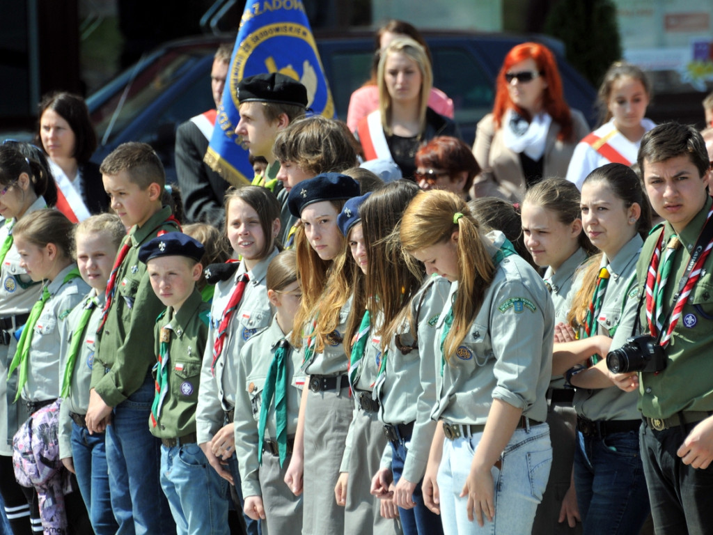 Rocznica uchwalenia Konstytucji i Dzień Strażaka na Rynku w Trzebini - 3.05.2015 r.