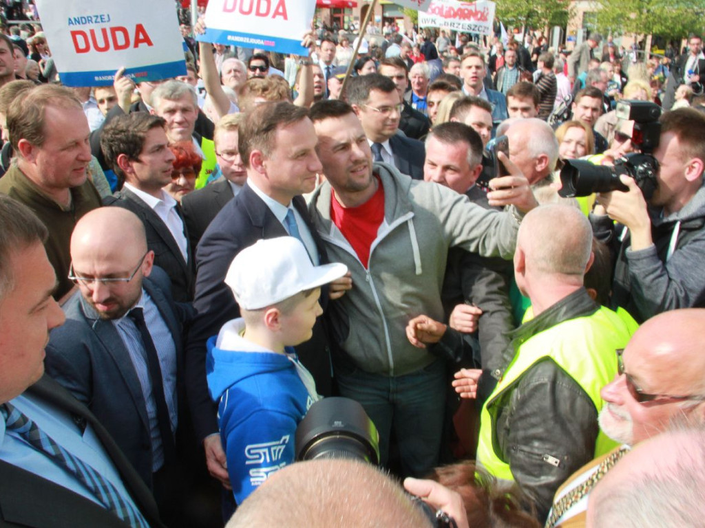 Wizyta kandydata na prezydenta Andrzeja Dudy w Chrzanowie 15.05.2015 r.