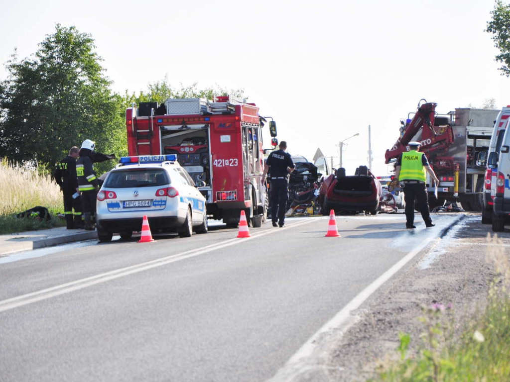 Śmiertelny wypadek na drodze wojewódzkiej nr 933 w Libiążu - 7.07.2015
