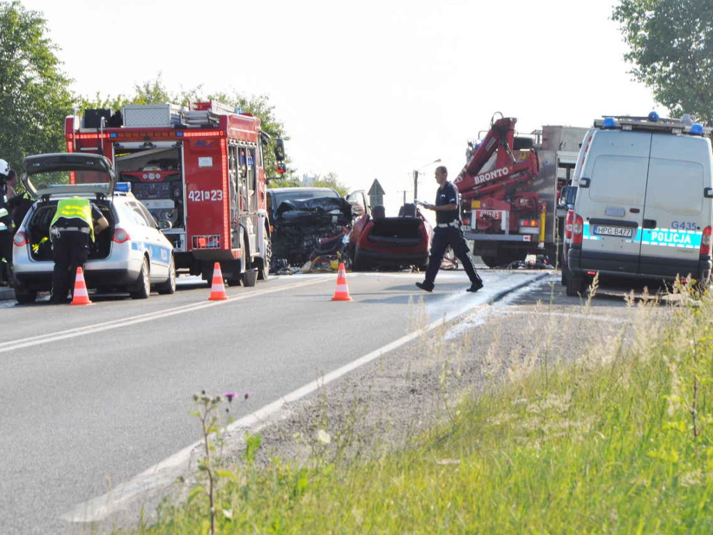 Śmiertelny wypadek na drodze wojewódzkiej nr 933 w Libiążu - 7.07.2015