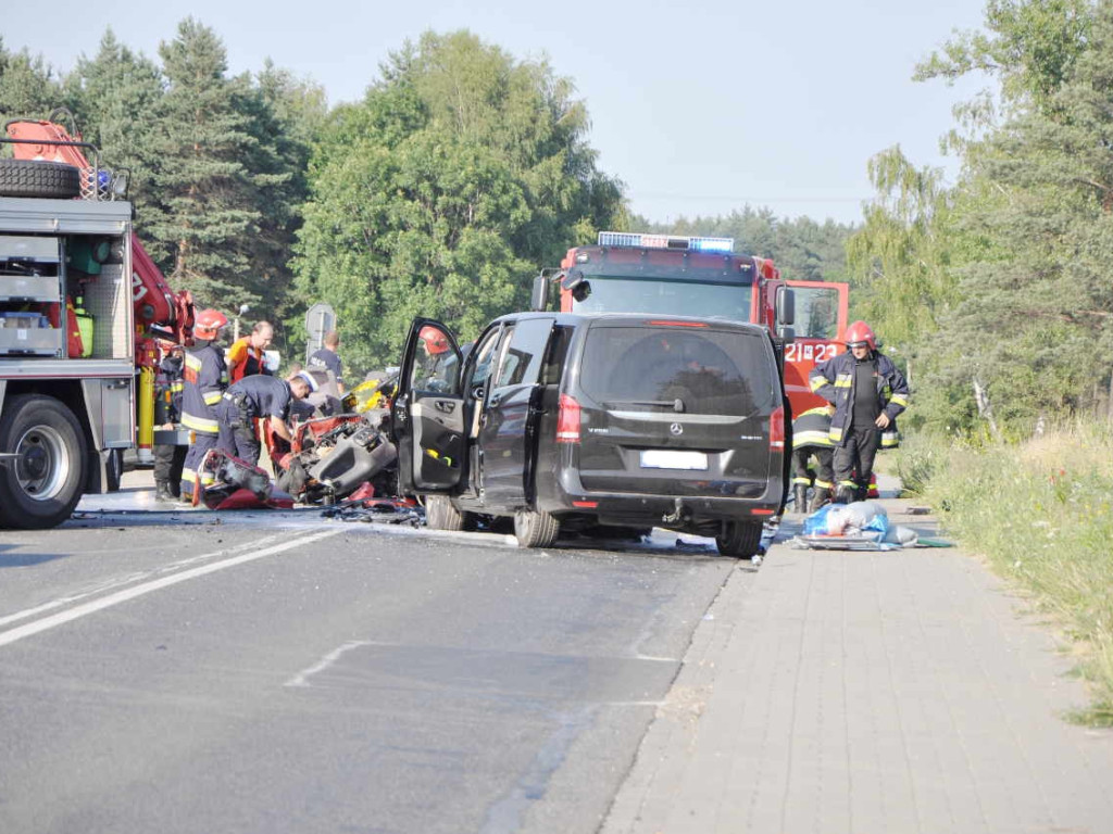 Śmiertelny wypadek na drodze wojewódzkiej nr 933 w Libiążu - 7.07.2015