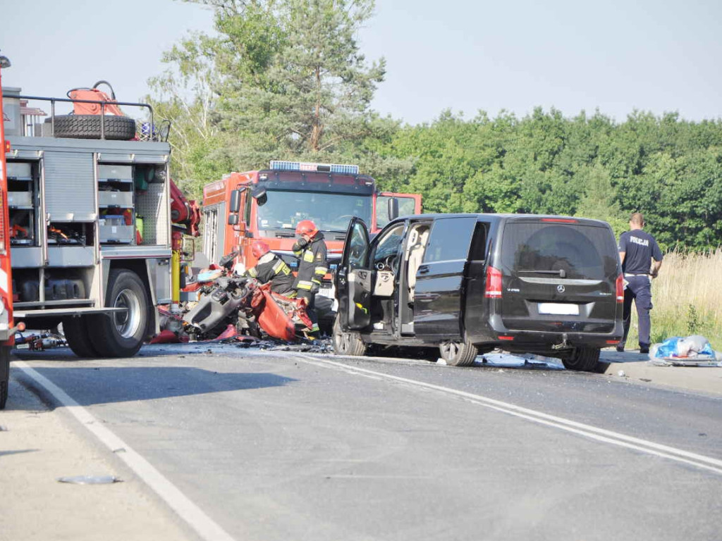 Śmiertelny wypadek na drodze wojewódzkiej nr 933 w Libiążu - 7.07.2015